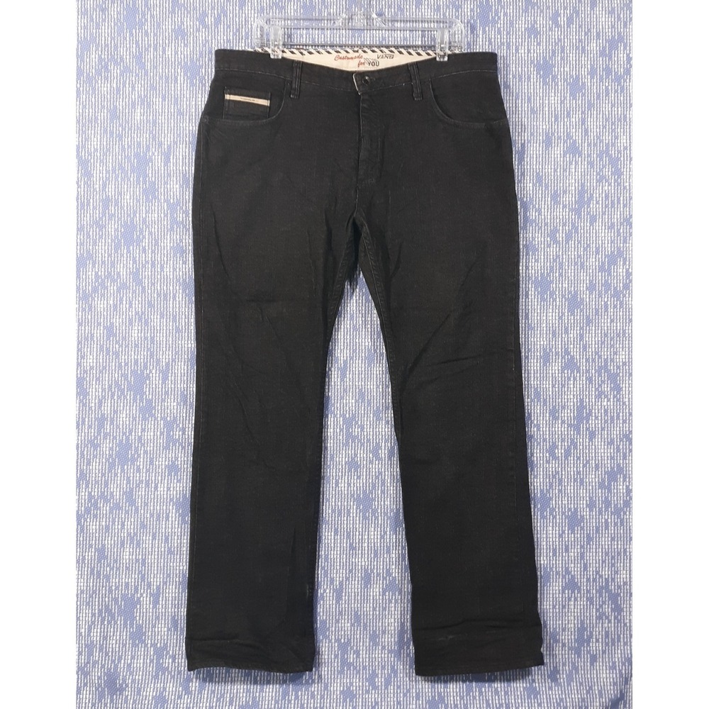 Vans Off The Wall Jeans Mens 36 x 30 Denim 5-Pocket Black Y2K Skateboarding